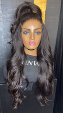 Load image into Gallery viewer, 22”20”18” Bun 18” HD 7x7 Cl Body wave Diamond Grade Handmade Unit
