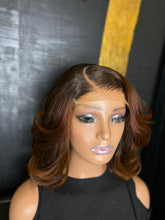 Load image into Gallery viewer, 12” 5x5 HD closure with 12”14”14” bundles Diamond Grade Custom Color Handmade Unit
