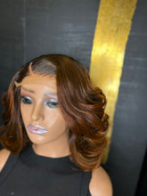 Load image into Gallery viewer, 12” 5x5 HD closure with 12”14”14” bundles Diamond Grade Custom Color Handmade Unit
