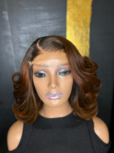 Load image into Gallery viewer, 12” 5x5 HD closure with 12”14”14” bundles Diamond Grade Custom Color Handmade Unit
