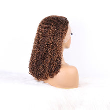 Load image into Gallery viewer, 13X4 Transparent Frontal BOB Jerry Curly 4/27# - 16&quot;
